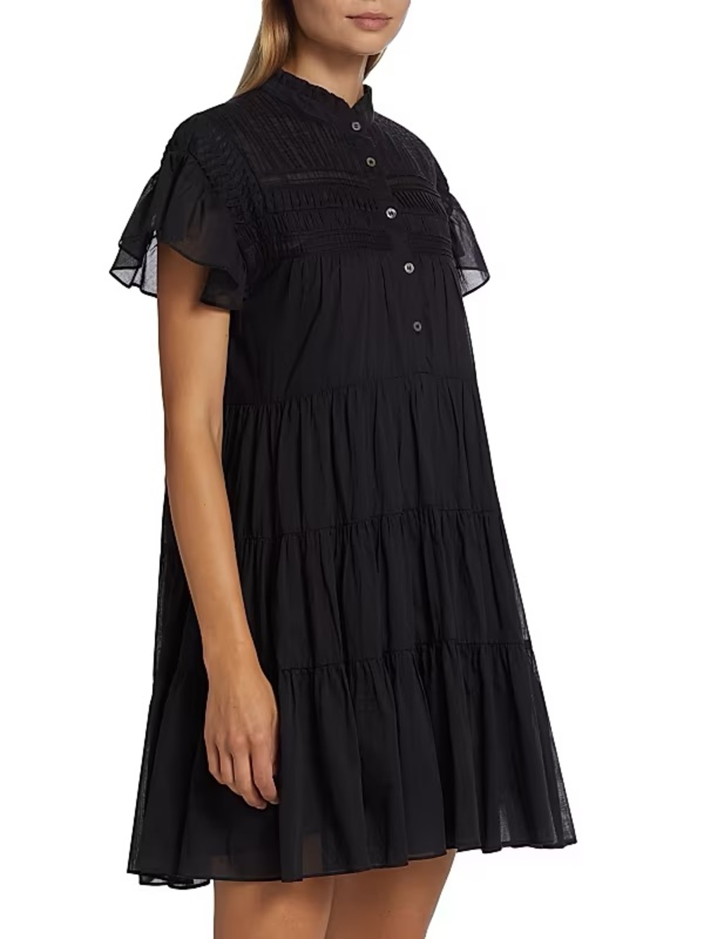 Isabel Marant Étoile Lanikaye Cotton Tiered Minidress